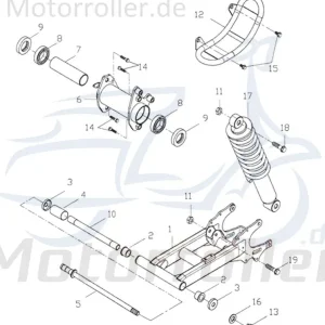 Zertifiziert Adly Stoßdämpfer ATV 150 Utility Federbein Quad 150ccm 4Takt Gabelbein Feder-Bein Gabel-Bein Stoß-Dämpfer 150ccm-4Takt UTV Ersatzteil