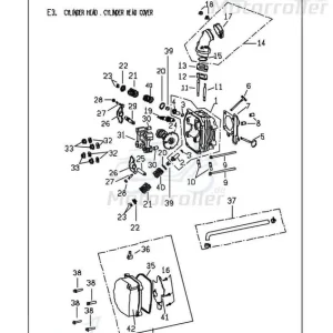 Direkt Vom Hersteller Zylinderkopf komplett Zylinderdeckel PGO C50710120001
