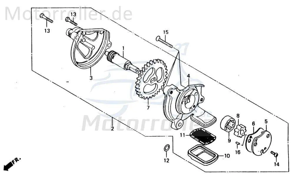Super-Preis Chunlan Chopper Ölpumpendichtung 125ccm 4Takt 244FM.06-08 Motorrad Moped Ersatzteil Service Inpektion Direktimport