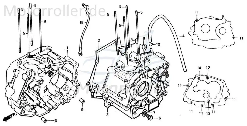 Chunlan Chopper Schlauchclip 125ccm 4Takt 244FM.03.07-02 Motorrad Moped Ersatzteil Service Inpektion Direktimport Markenware
