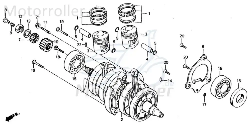 Chunlan Chopper Sicherungsscheibe 125ccm 4Takt 244FM.04-05 Scheibensicherung Arretierungsscheibe Motorrad Moped Ersatzteil Service Markenware