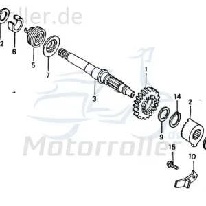 Chunlan Chopper FEDER Dämpfung 125ccm 4Takt 244FM.09-03 Schwingungsdämpfer Ausgleichsfeder Abfederung Masseausgleich Motorrad Moped Markenware