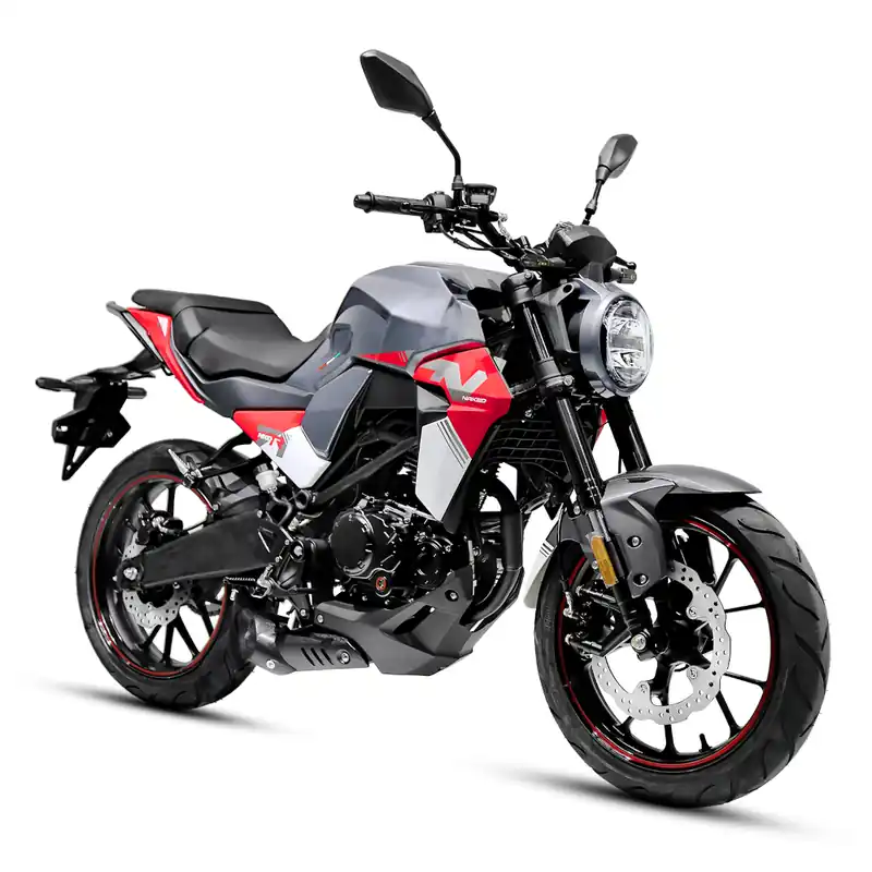 Motorrad Fighter 125 Naked R-S rot 90 km/h Euro 5+ Schaltmoped Leichtkraftrad Jetzt Kaufen
