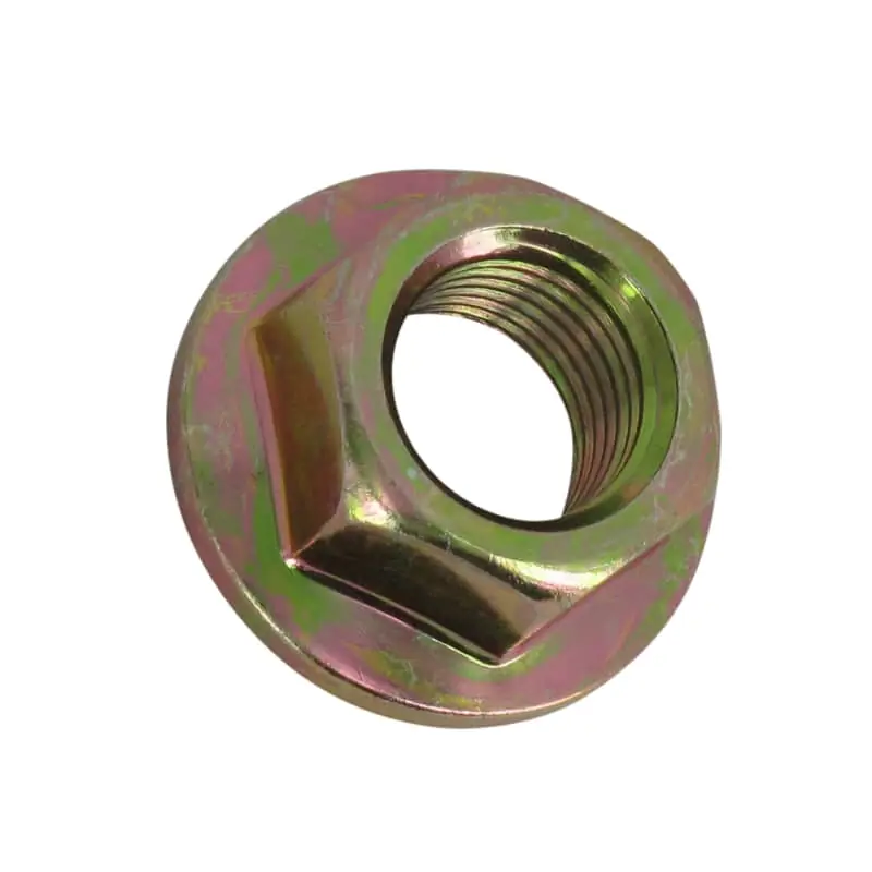 AEON Bundmutter M12x1-25 mit Bund weiß verzinkt 180ccm 4Takt Sechskantmutter Flanschmutter Sechskant-Mutter Flansch-Mutter Bund-Mutter Knallerangebot