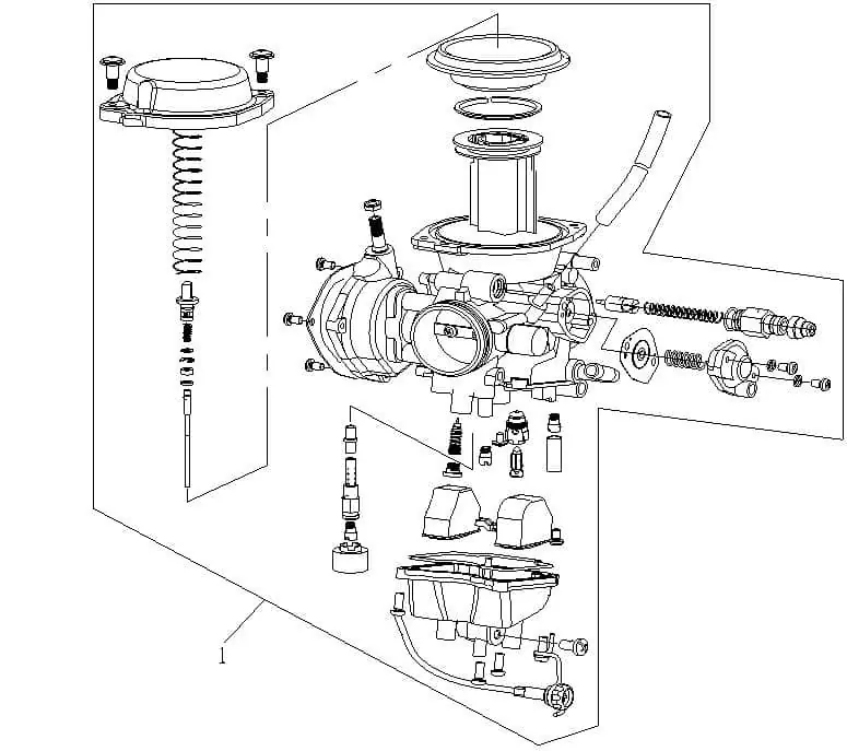 SMC Leerlaufdüse Vergaser-Düse Nebendüse CFMoto-0180-100018 Vergaserdüse Nebenluftdüse Einstelldüse Nebenluft-Düse Leerlauf-Düse Top-Preis