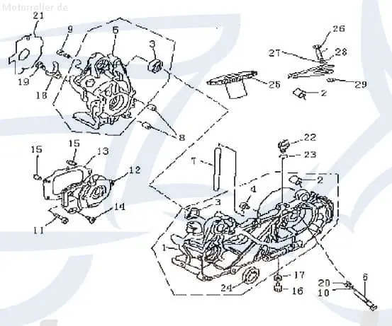 Günstig SMC REX Quad 50 Dichtung Abdichtung 50ccm 2Takt 214201000000 SEAL Gasket Minarelli liegend ATV E-Ton Draco 50 UTV Ersatzteil Service