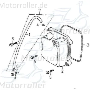 Adly Belüftungsschlauch GK 125 Buggy 125ccm 4Takt Kurbelgehäusebelüftungsschlauch 152QMI Ersatzteil Service Inpektion Direktimport Finale Aktion