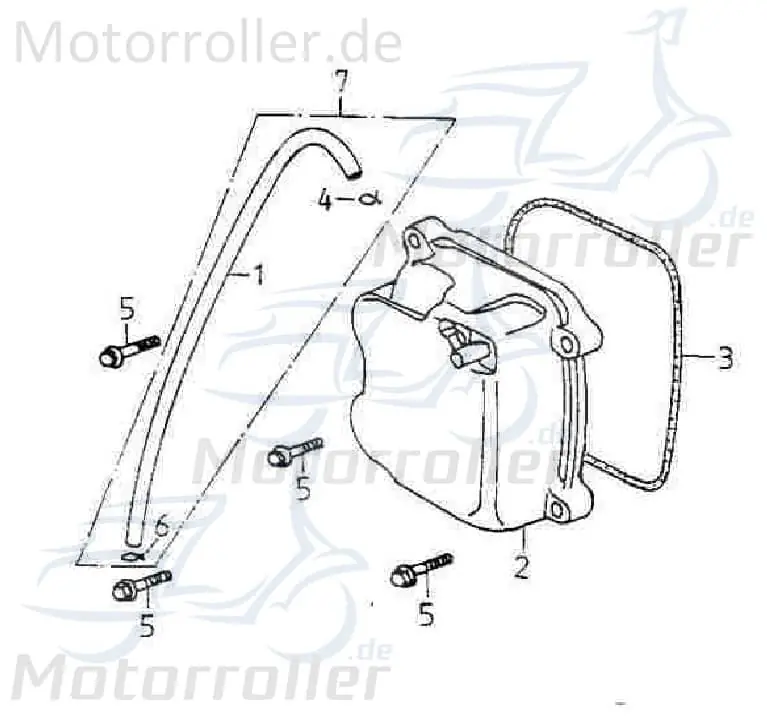 Adly Belüftungsschlauch GK 125 Buggy 125ccm 4Takt Kurbelgehäusebelüftungsschlauch 152QMI Ersatzteil Service Inpektion Direktimport Finale Aktion