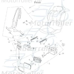 Abverkauf Adly Scheinwerfergehäuse GK 125 Buggy 125ccm 4Takt Scheinwerferverkleidung 125ccm-4Takt Ersatzteil Service Inpektion Direktimport