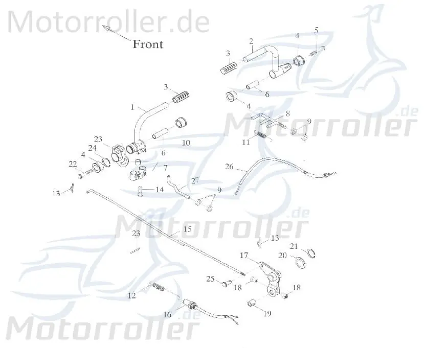 Finale Aktion Adly Bogenstück für Bremsbacken GK 125 Buggy 125ccm 4Takt 152QMI Ersatzteil Service Inpektion Direktimport