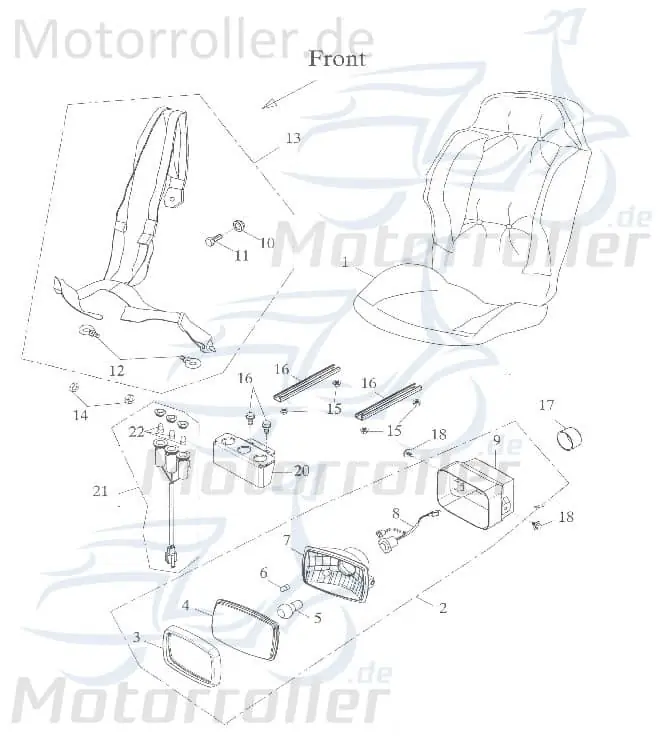 Neue Ware Adly Sicherheitsgurt GK 125 Komplettgurt Buggy 125ccm 4Takt 125ccm-4Takt Ersatzteil Service Inpektion Direktimport