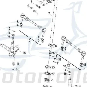Achsschenkel links Achsfuehrung 51310-131-001 Beliebt