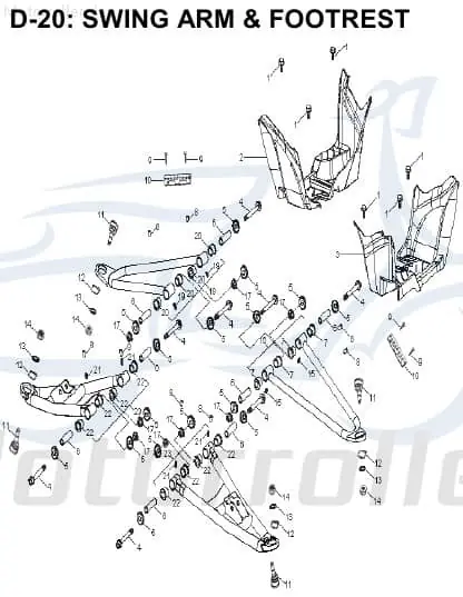 Wochenendangebot Aeon Cobra 320 Querlenker Quad 320ccm 4Takt K53032-39A-000 Radaufhängung Achsaufhängung Trapezlenker Quer-Lenker Trapez-Lenker ATV UTV