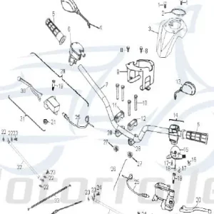 Wochenendangebot Aeon Cobra 320 Lenker Lenkung 320ccm 4Takt K53100-201-001 Lenkstange Lenkwelle Lenk-Stange Zweiradlenker Rollerlenker Quad ATV UTV