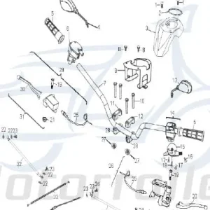 Aeon Cobra 320 Lenker-Abdeckung 320ccm 4Takt K64211-201-070 Quad ATV UTV Ersatzteil Service Inpektion Direktimport Geprüft