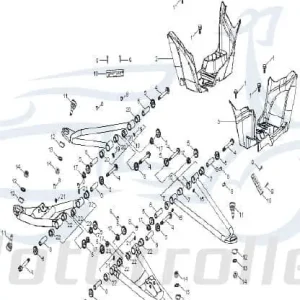 Aeon Cobra 320 Trittstufe Quad 320ccm 4Takt 64300-201-070 Trittbrett Fußraste Bodenbrett Tritt-Brett Tritt-Stufe Fuß-Stütze Boden-Brett Top-Seller