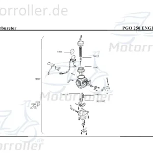Neue Ware PGO Startautomatik Choke Bugrider 250 Buggy 250ccm 4Takt Kaltstarter Kaltstartautomatik Kaltstartventil Kaltstarteinrichtung Ersatzteil