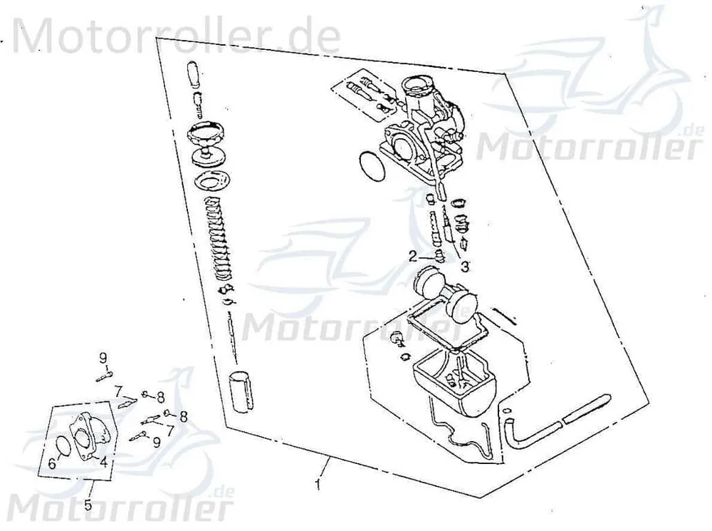 Sechskantmutter M6 Rex Chopper 125 Sicherungsmutter 98524 Flanschmutter Bundmutter 125ccm 4Takt Motorrad Cruiser 125 Ersatzteil Service Zertifiziert