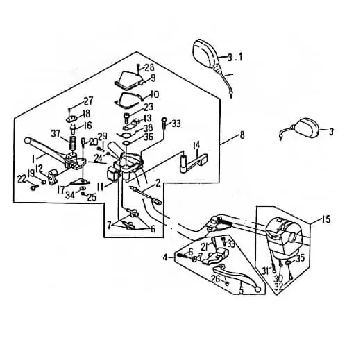 Geprüft Schraube, 99621 für Rex Quad-50