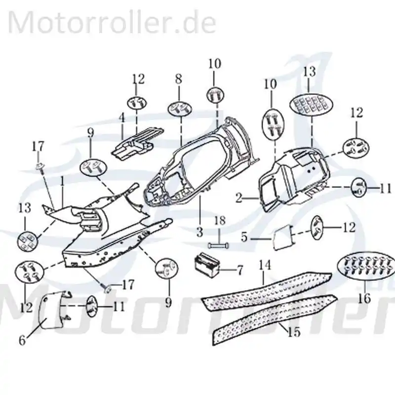 Neue Ware Rex INSIGNIO 125 DD Handschuhfachinnenkonsole 125ccm 4Takt 702107 125ccm-4Takt Scooter Jonway Insignio 250 DD Ersatzteil Service