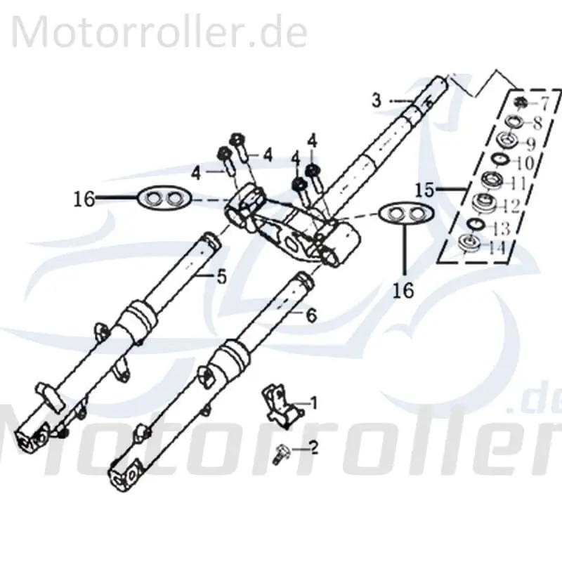 Gabelholm rechts Stossdaempfer Stoßdämpfer 1090502-1 Expressversand
