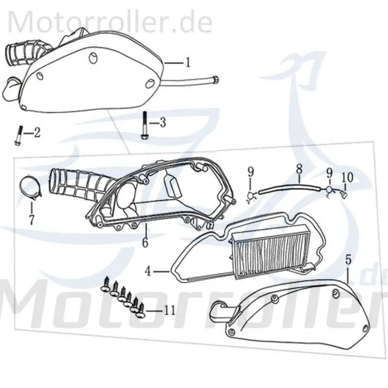 Neue Kollektion Kreidler Martinique 125 Luftfilter 125ccm 4Takt 702507 Luftfilterkasten Luft-Filter Luftfiltergehäuse Luftfiltermatte Luftfilter-Kasten
