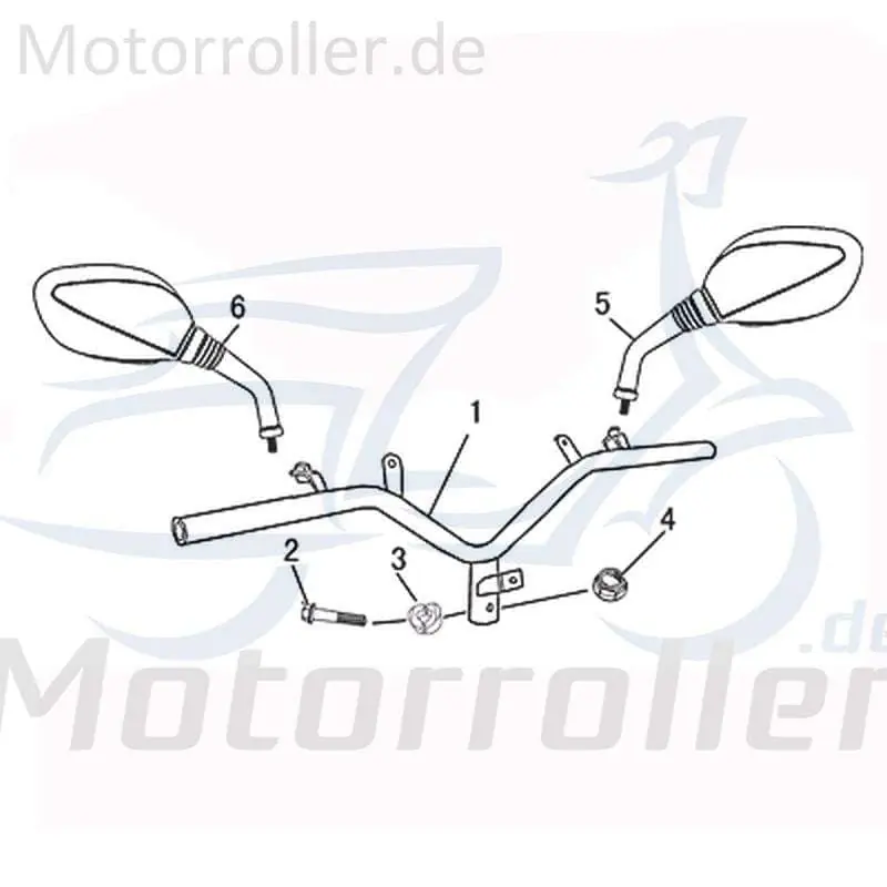 Geprüft Kreidler Martinique 125 DD Rückspiegel links 702554 Seitenspiegel Spiegel Scooter Original Ersatzteil
