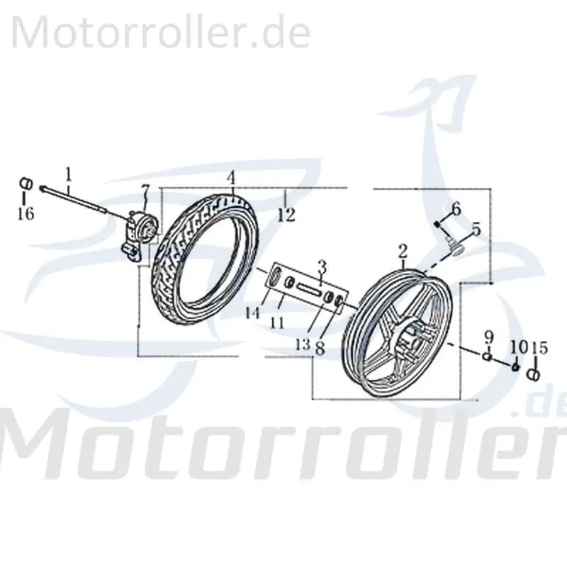 Beliebt Kreidler Martinique 125 DD Vorderrad 702636 Komplettrad Vorderradfelge Vorderfelge Rad vorne Original Ersatzteil