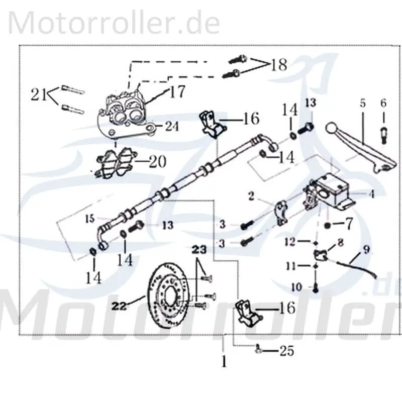 Begrenztes Angebot Kreidler Martinique 125 Bremsscheibe 125ccm 4Takt 702650 Scheibenbremse Vorderbremse Scheiben-Bremse Bremsplatte Brems-Scheibe Scooter