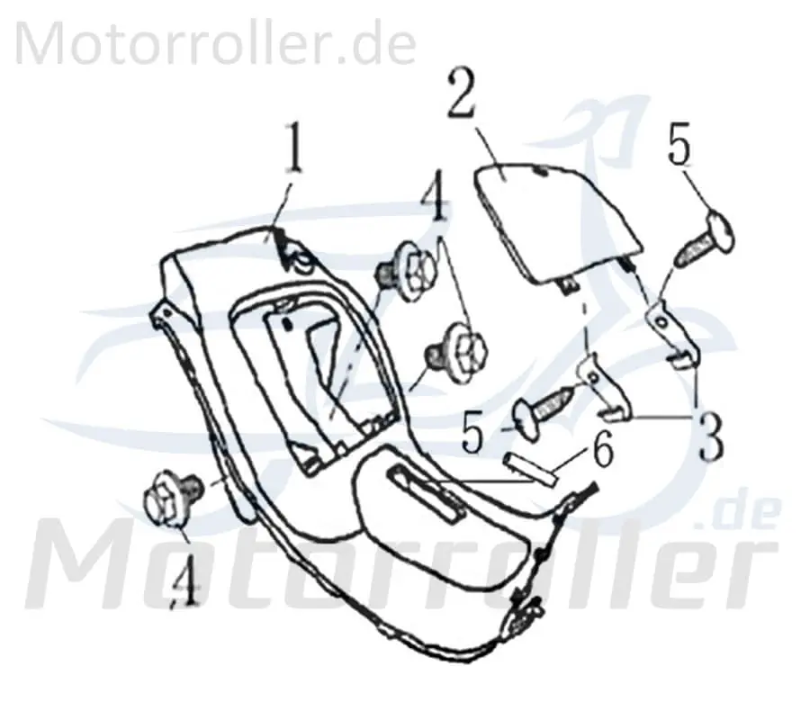 Kreidler Hiker 125DD Sport Handschuhfachdeckel 703077 Abdeckung Gepäckfach vorn Deckel Cover Blende Scooter Ersatzteil Service Super-Preis