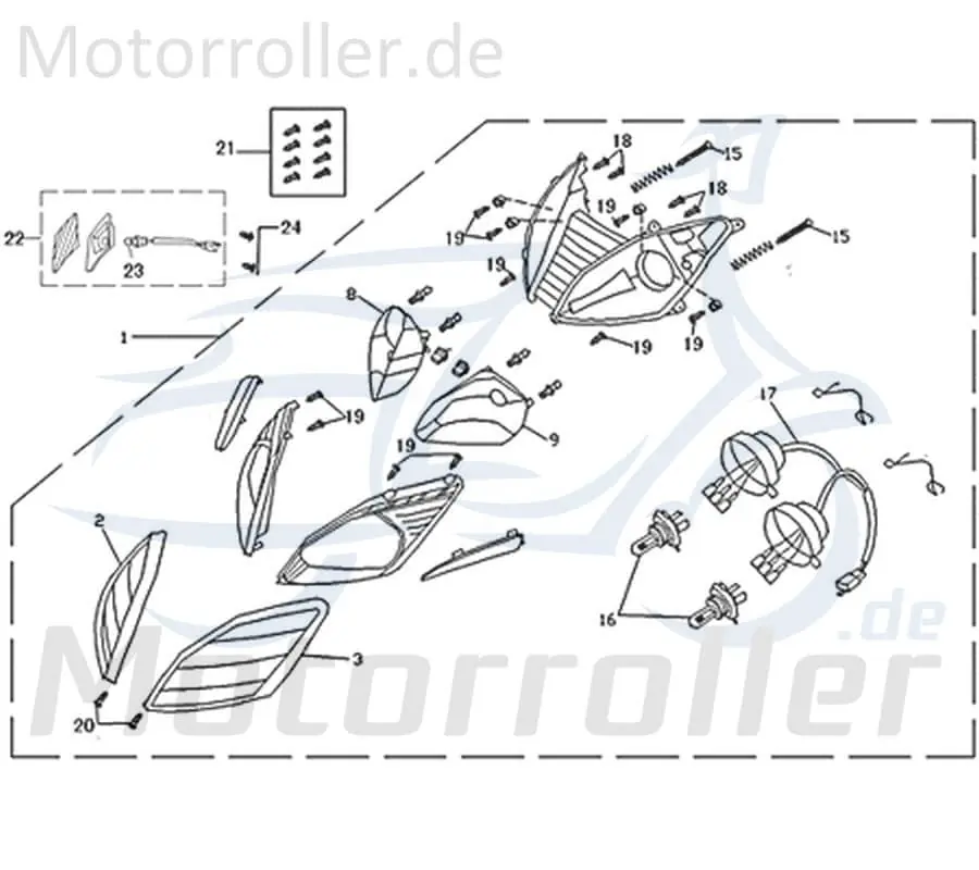ZNEN Glühbirne 12V 35/35W ZNEN Innenleuchte 34901-F22-9000 Glühlampe Glassockellampe Standlichtbirne Leuchtmittel Glüh-Birne Scooter Markenware