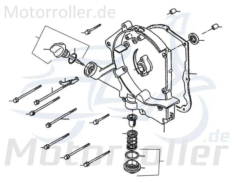 Kreidler Florett 125E Sechskantschraube 125ccm 4Takt FIG.E7-12 Befestigung Halter Halterung Flachkopfschraube Sechskant-Schraube Moped Sonderaktion