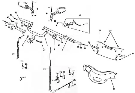 Zertifiziert Schraube M6x16mm Kreidler Florett 125E Motorrad FIG31-10 Bundschraube Maschinenschraube Flanschschraube Flansch-Schraube Bund-Schraube