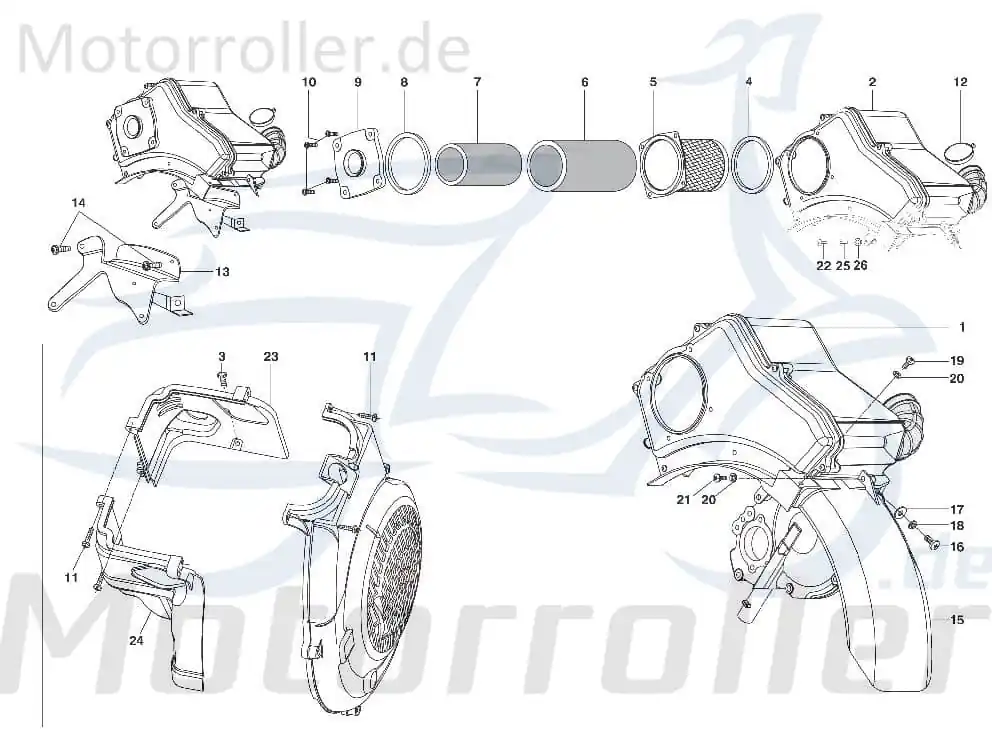 Aktuell Unterlegscheibe Luftfilter Kotflügel SF504-1032