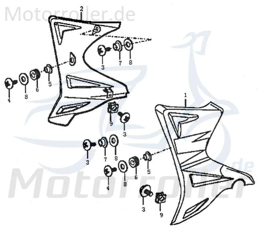 Rex Enduro 125 DD Dekor Aufkleber Sticker 125ccm 4Takt 90673 Deko-Sticker Deko-Aufkleber Motorrad Supermoto 125 DD Moped Ersatzteil Must-Have