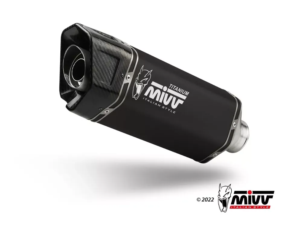 Jetzt Kaufen MIVV SR-1 Auspuffanlage Edelstahl Schwarz passend für Suzuki GSX-8 R