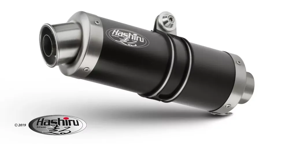 Hashiru Auspuff ST05 rund schwarz passend für Honda X-ADV 750 Heißes Angebot