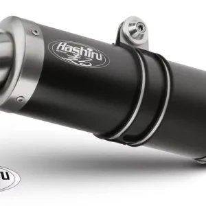 Ausverkauf HASHIRU GP Endschalldämpfer Edelstahl Schwarz passend für Yamaha FZ1 / FZ1 Fazer 06-16