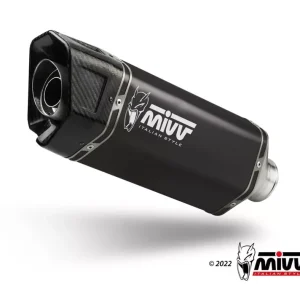 Billig MIVV SR-1 Endschalldämpfer Edelstahl Schwarz passend für Aprilia RS 457