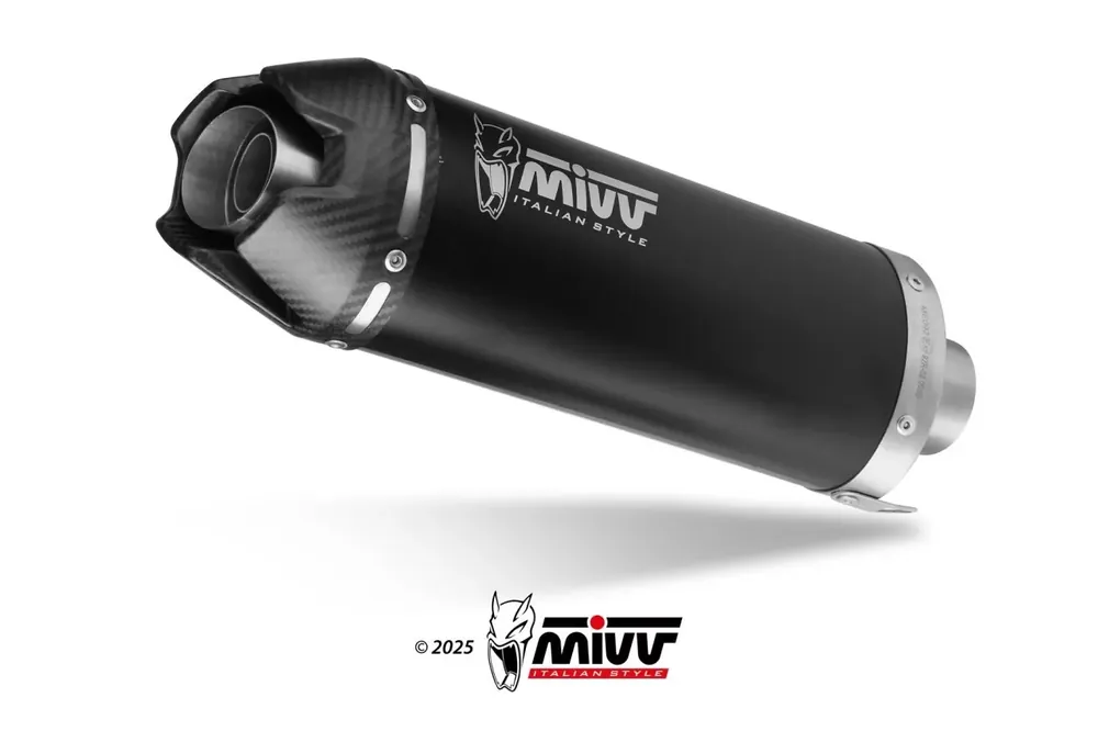 Finale Aktion MIVV Komplettanlage AK-1 Edelstahl Schwarz passend für Honda CB 650 R 24-26