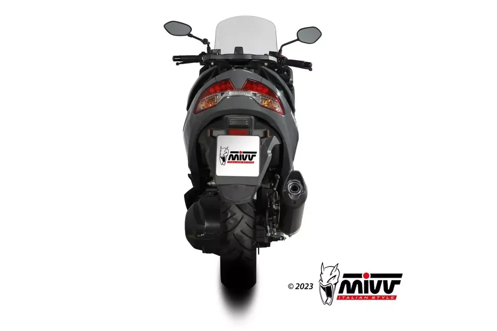 Sichere Zahlung MIVV MOVER Endschalldämpfer Edelstahl Schwarz passend für Suzuki Burgman 400 (2022–2024)
