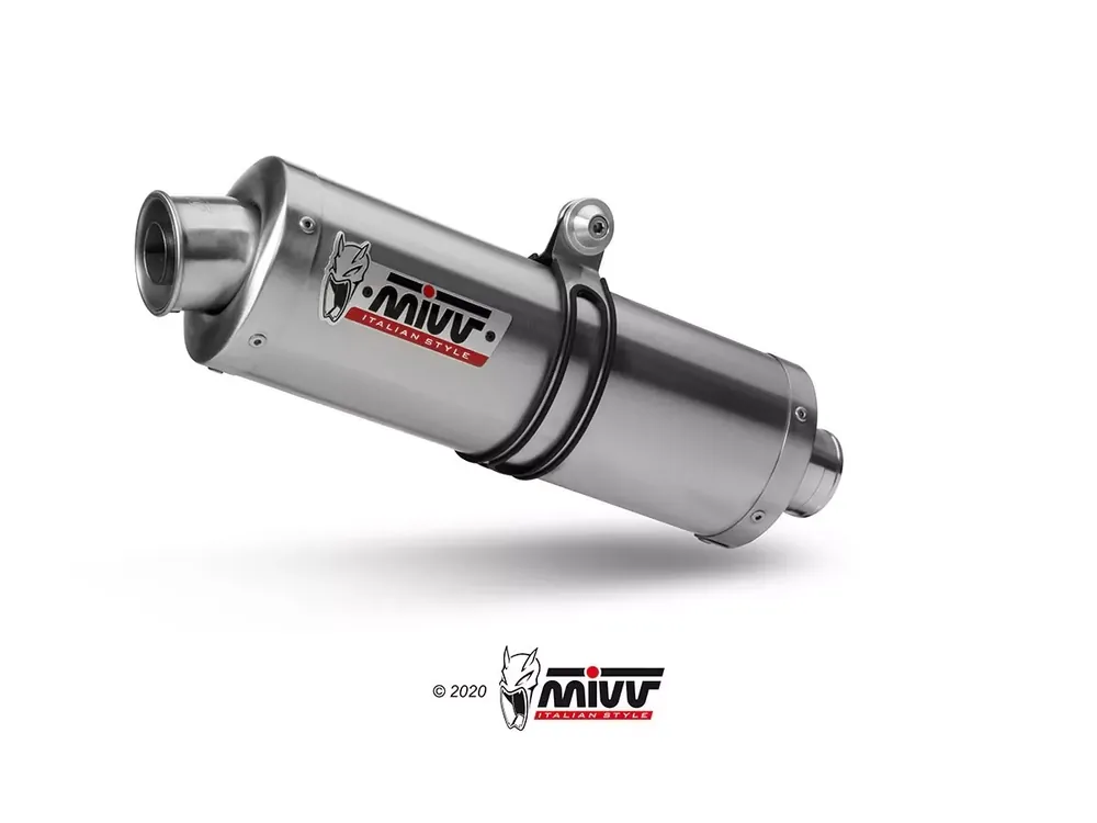 Begrenztes Angebot MIVV Endschalldämpfer Oval Edelstahl passend für Royal Enfield Himalayan & Scram 411