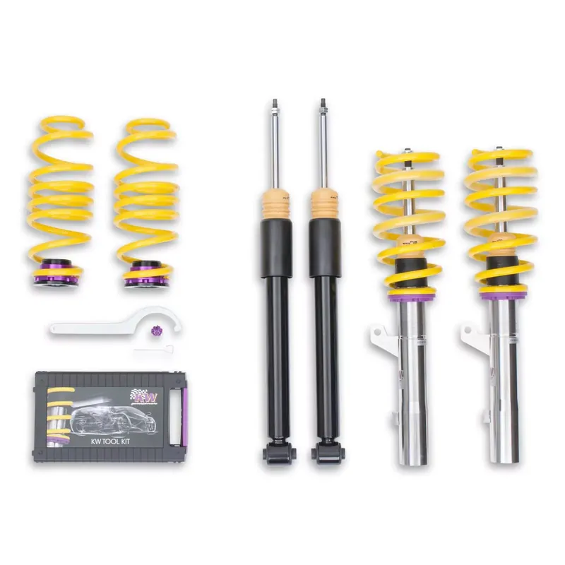 KW Gewindefahrwerk V2 inox passend für Audi A3 Sportback (8V) 8VA, 8VF Allrad 09/2012–08/2021 Knallerangebot