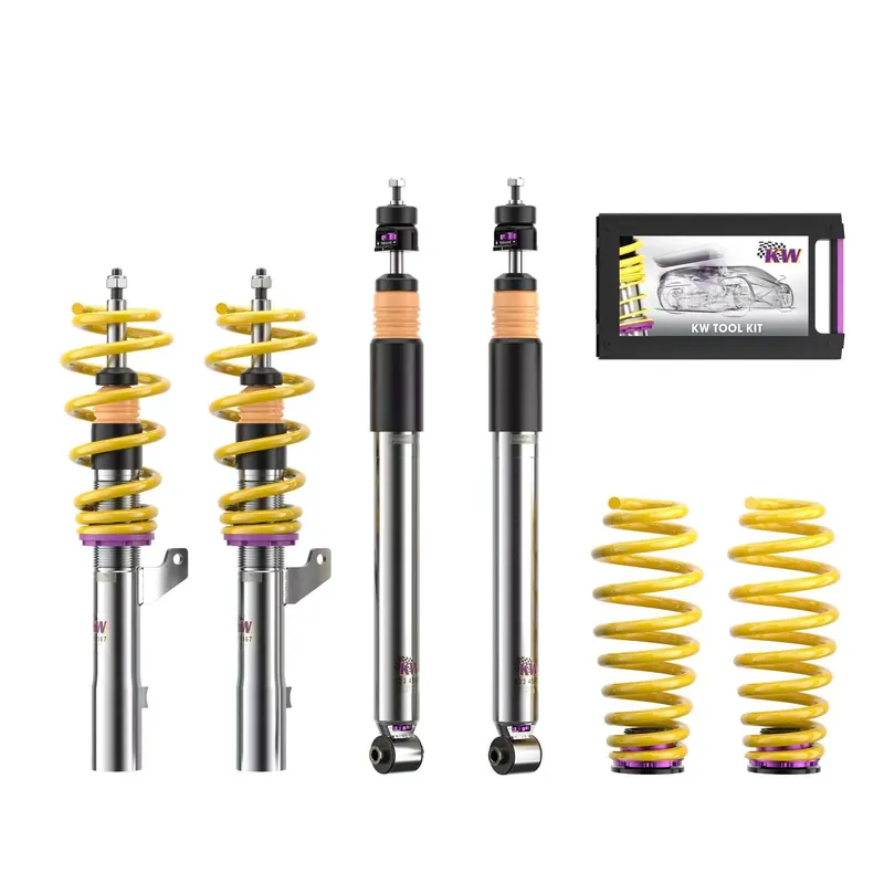 Letzte Chance KW Gewindefahrwerk V3 inox passend für Audi A3 (8V) 8V1, 8VK Allrad 04/2012–10/2020