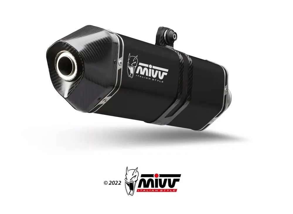 Markenware MIVV SPEED EDGE Endschalldämpfer Edelstahl Schwarz passend für CF MOTO 800MT-X 25-26