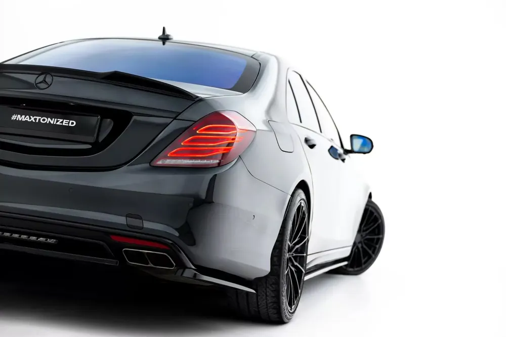 Heck Ansatz Flaps Diffusor passend für Mercedes-Benz S AMG-Line W222 Finale Aktion