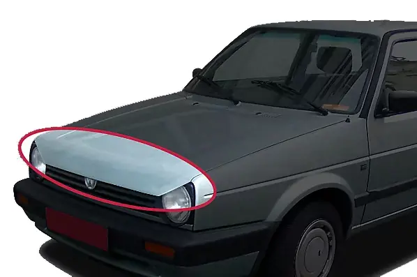 Motorhaubenverlängerung passend für VW Golf 2 Typ 19E 1983-1992 Aktuell