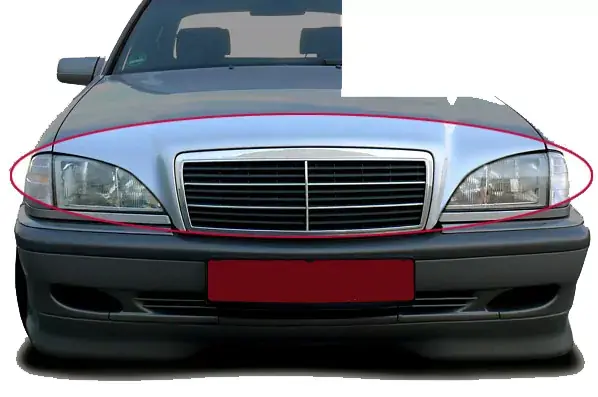 Motorhaubenverlängerung passend für Mercedes W202 (1993-2001) Sichere Zahlung