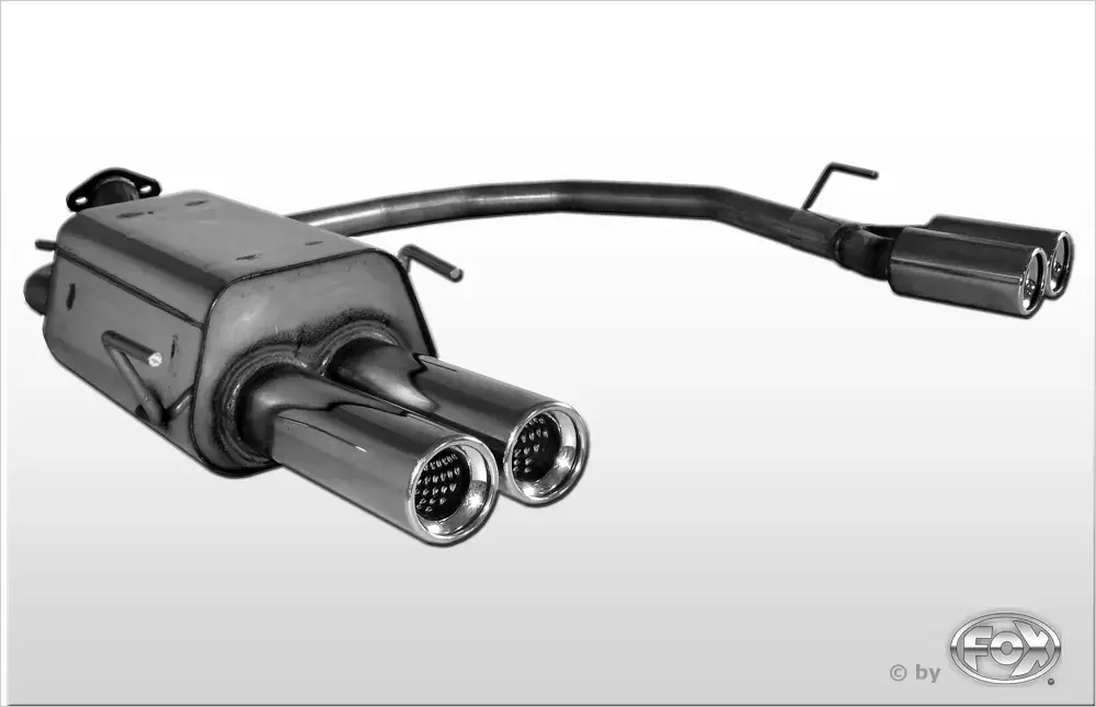FOX Endschalldämpfer passend für Opel Astra G Stufenheck 2x80 Typ 13 rechts/links Beliebt