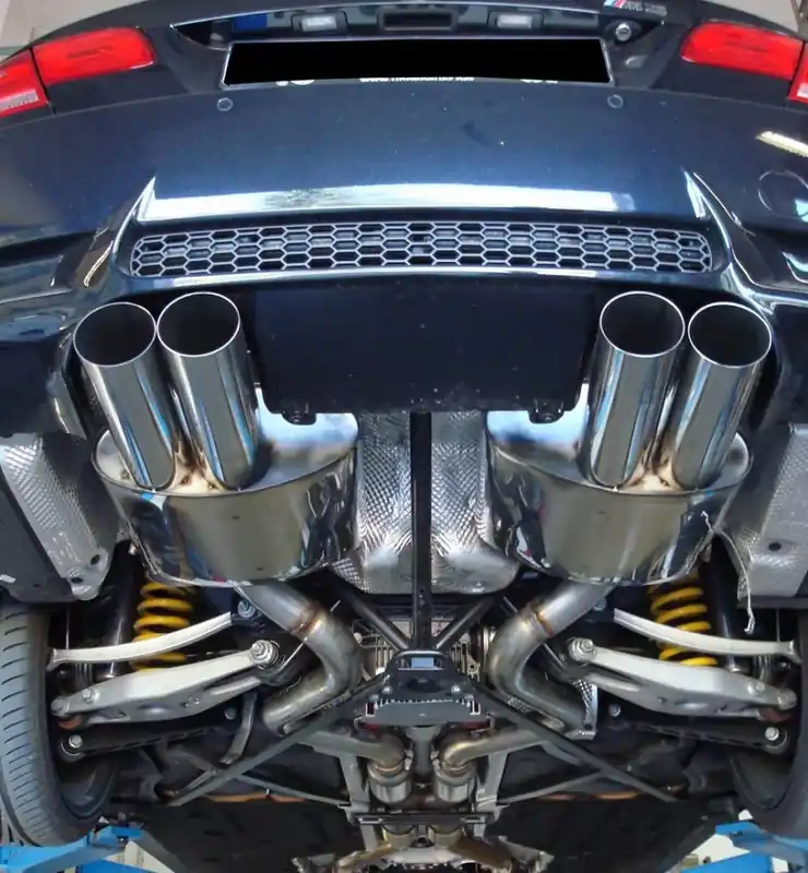 Schnäppchen FOX Super Sound Endschalldämpfer passend für BMW E93 M3 Cabrio - 2x90 Typ 24 rechts/links